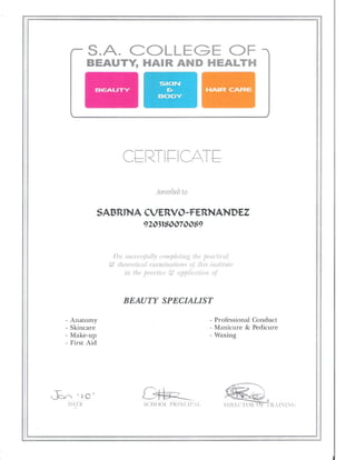 cv document sabrina casteleijn