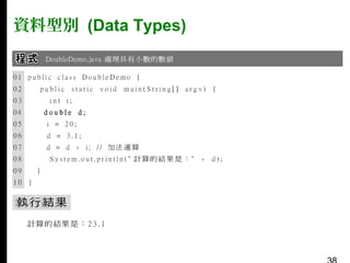 資料型別 (Data Types)

 