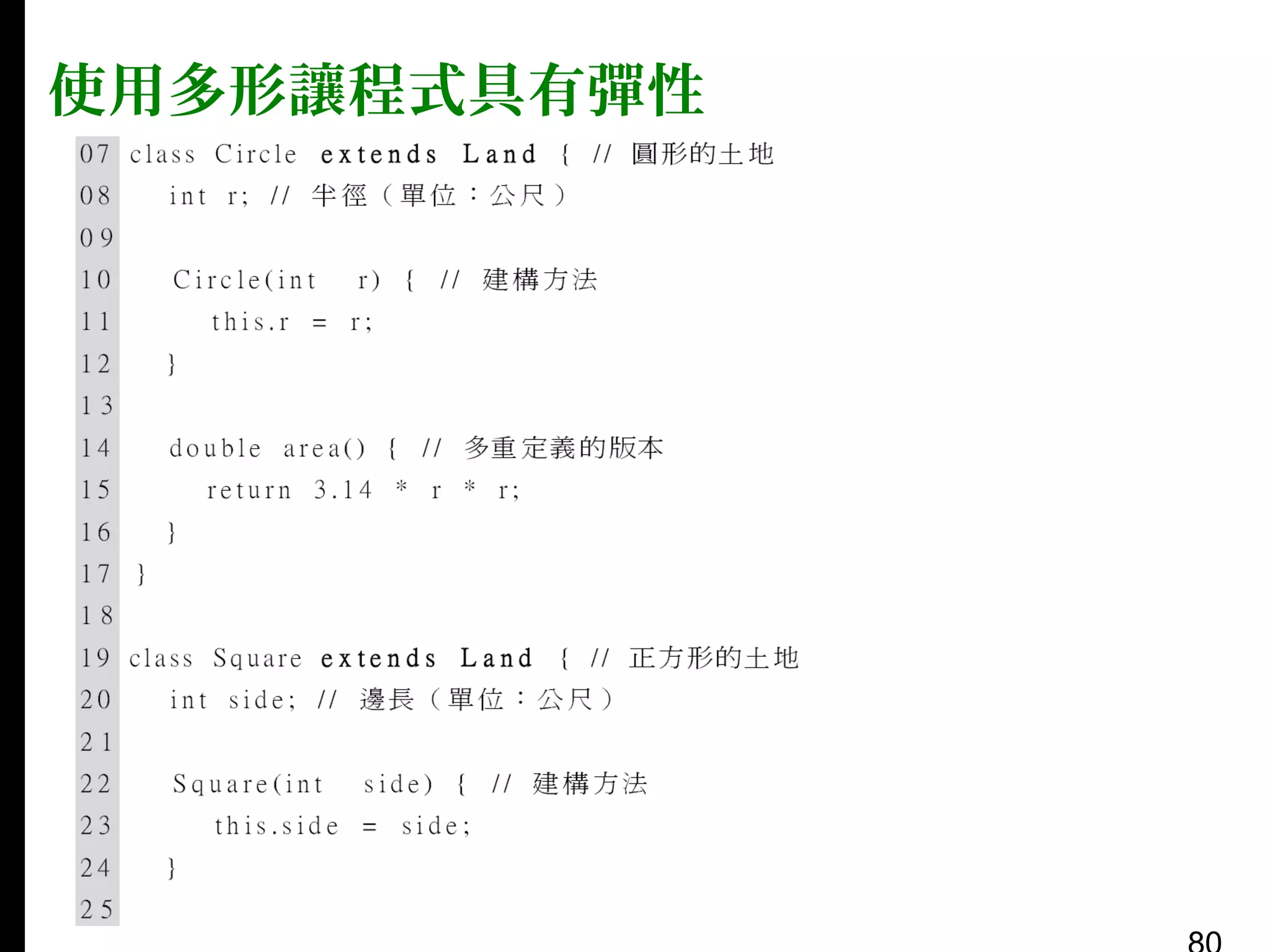 使用多形讓程式具有彈性

 