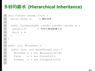 多層的繼承 (Hierarchical Inheritance)

 