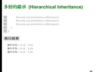 多層的繼承 (Hierarchical Inheritance)

 