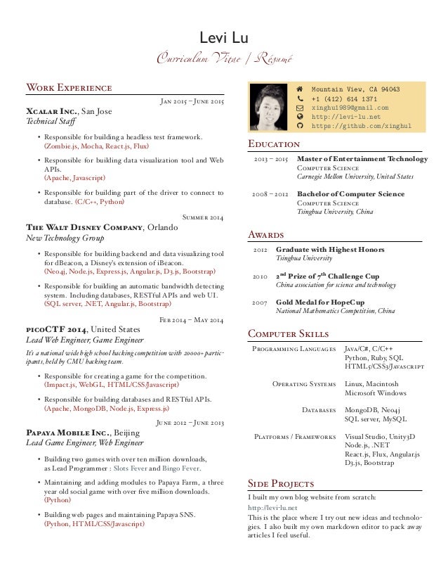 react js resume professional