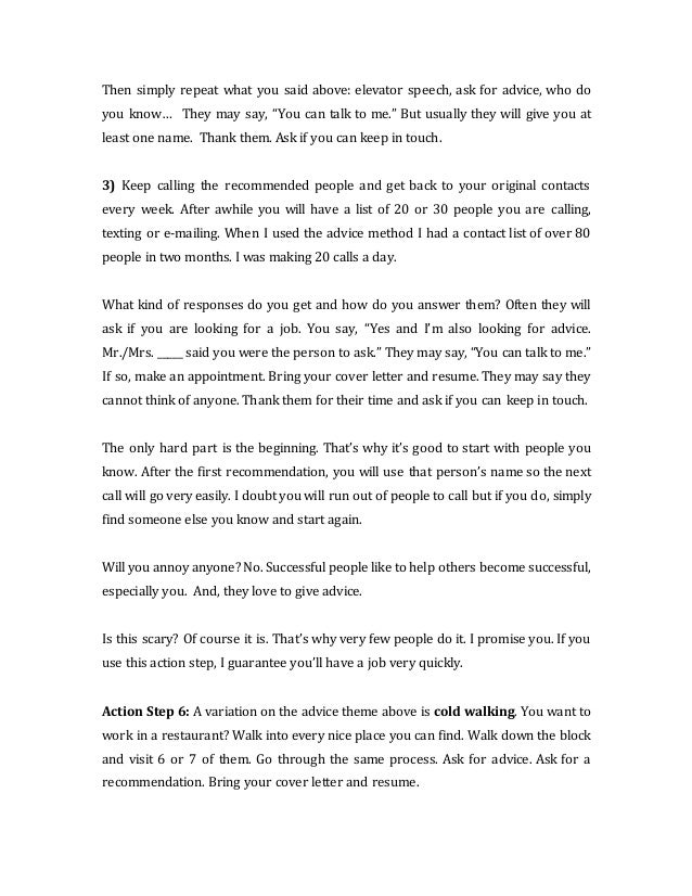 how to get a job booklet i want to get a job
