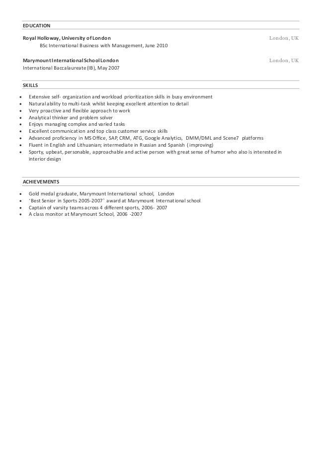readymade resume