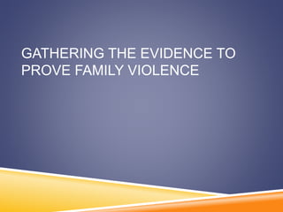 WHAT IF THE DECISION MAKER IS
NOT SATISFIED THAT FAMILY
VIOLENCE HAS OCCURRED?
 The matter may be referred to an independ...