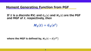 Presentation on Probability Genrating Function | PDF