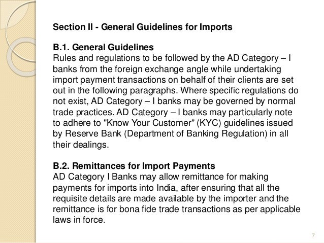 Rbi forex trading rules