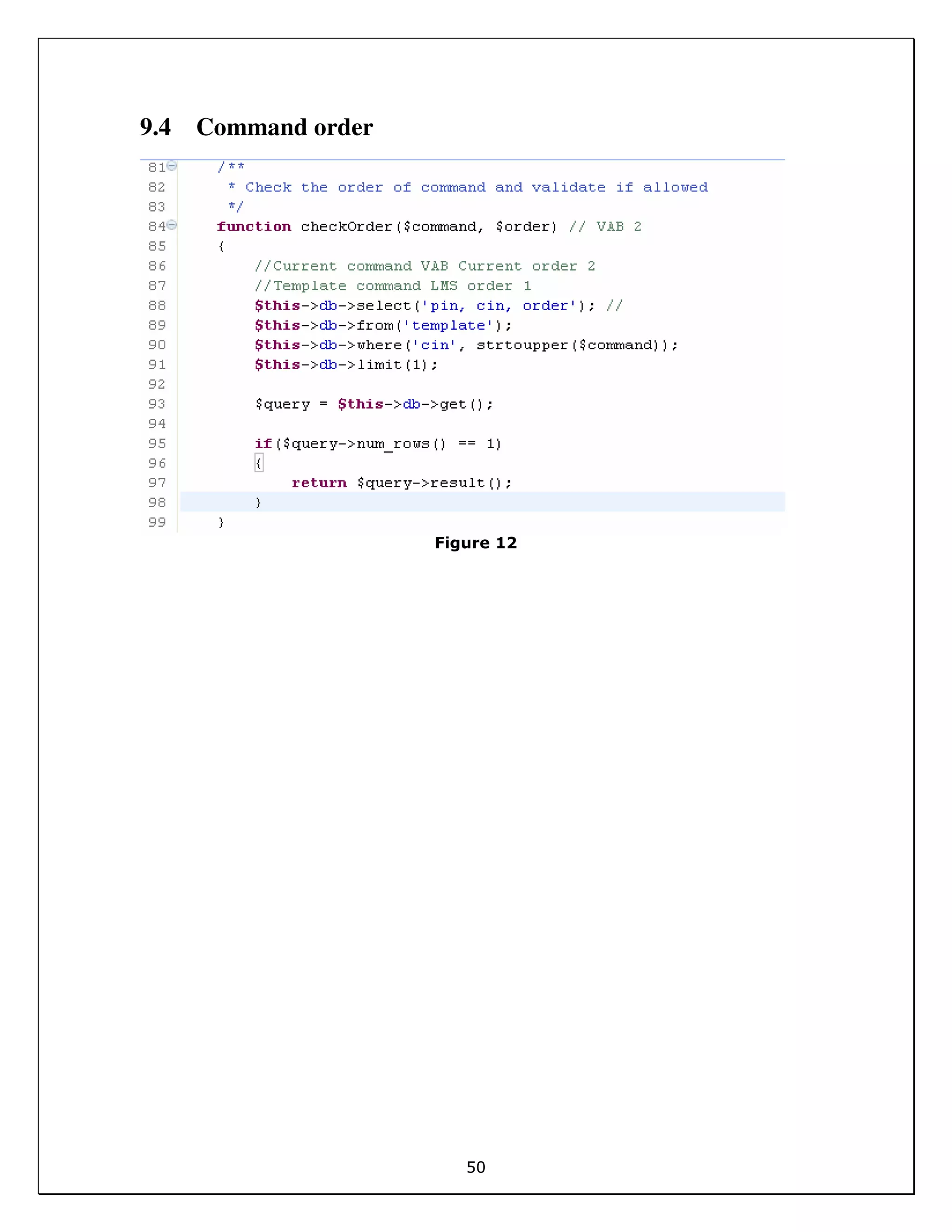 50
9.4 Command order
Figure 12
 