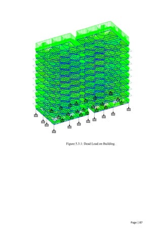 Page | 87
Figure 5.3.1: Dead Load on Building.
 