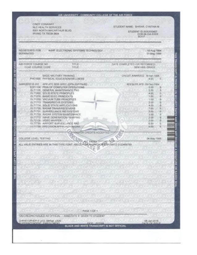 Cynthia ConawayShirar CCAF (ATC Radar) Transcripts
