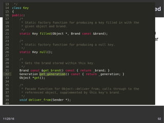 11/25/16 92
BitSec – Object Oriented
BitSec design: Object Oriented
Every resource and service that the system can see in
the kernel is represented as an objectbundling together
state and operations on that state.
For example: the Keys
 