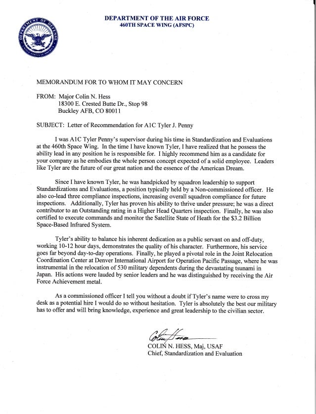 Character Reference Letter Air Force Cover Letter Character Reference Letter Air Force Cover Letter