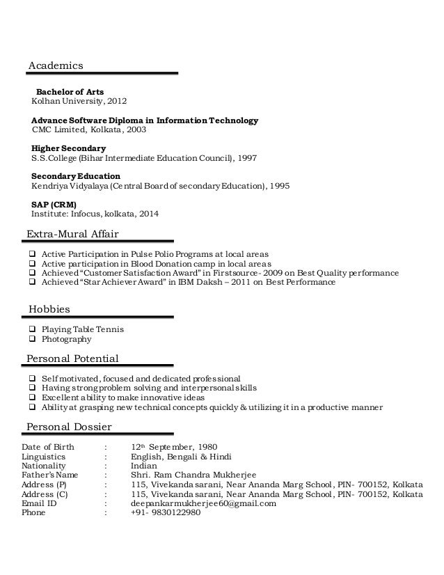 final resume 2014 updated bpo regular sap regular resumes