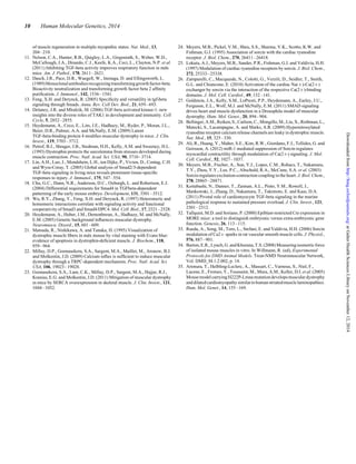of muscle regeneration in multiple myopathic states. Nat. Med., 13,
204–210.
11. Nelson, C.A., Hunter, R.B., Quigley, L.A., Girgenrath, S., Weber, W.D.,
McCullough, J.A., Dinardo, C.J., Keefe, K.A., Ceci, L., Clayton, N.P. et al.
(2011) Inhibiting TGF-beta activity improves respiratory function in mdx
mice. Am. J. Pathol., 178, 2611–2621.
12. Dasch, J.R., Pace, D.R., Waegell, W., Inenaga, D. and Ellingsworth, L.
(1989)Monoclonalantibodiesrecognizingtransforminggrowthfactor-beta.
Bioactivity neutralization and transforming growth factor beta 2 afﬁnity
puriﬁcation. J. Immunol., 142, 1536–1541.
13. Feng, X.H. and Derynck, R. (2005) Speciﬁcity and versatility in tgf-beta
signaling through Smads. Annu. Rev. Cell Dev. Biol., 21, 659–693.
14. Delaney, J.R. and Mlodzik, M. (2006) TGF-beta activated kinase-1: new
insights into the diverse roles of TAK1 in development and immunity. Cell
Cycle, 5, 2852–2855.
15. Heydemann, A., Ceco, E., Lim, J.E., Hadhazy, M., Ryder, P., Moran, J.L.,
Beier, D.R., Palmer, A.A. and McNally, E.M. (2009) Latent
TGF-beta-binding protein 4 modiﬁes muscular dystrophy in mice. J. Clin.
Invest., 119, 3703–3712.
16. Petrof, B.J., Shrager, J.B., Stedman, H.H., Kelly, A.M. and Sweeney, H.L.
(1993) Dystrophin protects the sarcolemma from stresses developed during
muscle contraction. Proc. Natl. Acad. Sci. USA, 90, 3710–3714.
17. Lin, A.H., Luo, J., Mondshein, L.H., ten Dijke, P., Vivien, D., Contag, C.H.
and Wyss-Coray, T. (2005) Global analysis of Smad2/3-dependent
TGF-beta signaling in living mice reveals prominent tissue-speciﬁc
responses to injury. J. Immunol., 175, 547–554.
18. Chu, G.C., Dunn, N.R., Anderson, D.C., Oxburgh, L. and Robertson, E.J.
(2004) Differential requirements for Smad4 in TGFbeta-dependent
patterning of the early mouse embryo. Development, 131, 3501–3512.
19. Wu, R.Y., Zhang, Y., Feng, X.H. and Derynck, R. (1997) Heteromeric and
homomeric interactions correlate with signaling activity and functional
cooperativity of Smad3 and Smad4/DPC4. Mol. Cell. Biol., 17, 2521–2528.
20. Heydemann, A., Huber, J.M., Demonbreun, A., Hadhazy, M. and McNally,
E.M. (2005) Genetic background inﬂuences muscular dystrophy.
Neuromuscu. Disord., 15, 601–609.
21. Matsuda, R., Nishikawa, A. and Tanaka, H. (1995) Visualization of
dystrophic muscle ﬁbers in mdx mouse by vital staining with Evans blue:
evidence of apoptosis in dystrophin-deﬁcient muscle. J. Biochem., 118,
959–964.
22. Millay, D.P., Goonasekera, S.A., Sargent, M.A., Maillet, M., Aronow, B.J.
and Molkentin, J.D. (2009) Calcium inﬂux is sufﬁcient to induce muscular
dystrophy through a TRPC-dependent mechanism. Proc. Natl. Acad. Sci.
USA, 106, 19023–19028.
23. Goonasekera, S.A., Lam, C.K., Millay, D.P., Sargent, M.A., Hajjar, R.J.,
Kranias, E.G. and Molkentin, J.D. (2011) Mitigation of muscular dystrophy
in mice by SERCA overexpression in skeletal muscle. J. Clin. Invest., 121,
1044–1052.
24. Meyers, M.B., Pickel, V.M., Sheu, S.S., Sharma, V.K., Scotto, K.W. and
Fishman, G.I. (1995) Association of sorcin with the cardiac ryanodine
receptor. J. Biol. Chem., 270, 26411–26418.
25. Lokuta, A.J., Meyers, M.B., Sander, P.R., Fishman, G.I. and Valdivia, H.H.
(1997) Modulation of cardiac ryanodine receptors by sorcin. J. Biol. Chem.,
272, 25333–25338.
26. Zamparelli, C., Macquaide, N., Colotti, G., Verzili, D., Seidler, T., Smith,
G.L. and Chiancone, E. (2010) Activation of the cardiac Na(+)-Ca(2+)
exchanger by sorcin via the interaction of the respective Ca(2+)-binding
domains. J. Mol. Cell. Cardiol., 49, 132–141.
27. Goldstein, J.A., Kelly, S.M., LoPresti, P.P., Heydemann, A., Earley, J.U.,
Ferguson, E.L., Wolf, M.J. and McNally, E.M. (2011) SMAD signaling
drives heart and muscle dysfunction in a Drosophila model of muscular
dystrophy. Hum. Mol. Genet., 20, 894–904.
28. Bellinger,A.M.,Reiken,S.,Carlson,C.,Mongillo,M.,Liu,X.,Rothman,L.,
Matecki, S., Lacampagne, A. and Marks, A.R. (2009) Hypernitrosylated
ryanodine receptor calcium release channels are leaky in dystrophic muscle.
Nat. Med., 15, 325–330.
29. Ali, R., Huang, Y., Maher, S.E., Kim, R.W., Giordano, F.J., Tellides, G. and
Geirsson, A. (2012) miR-1 mediated suppression of Sorcin regulates
myocardial contractility through modulation of Ca(2+) signaling. J. Mol.
Cell. Cardiol., 52, 1027–1037.
30. Meyers, M.B., Fischer, A., Sun, Y.J., Lopes, C.M., Rohacs, T., Nakamura,
T.Y., Zhou, Y.Y., Lee, P.C., Altschuld, R.A., McCune, S.A. et al. (2003)
Sorcin regulates excitation-contraction coupling in the heart. J. Biol. Chem.,
278, 28865–28871.
31. Koitabashi, N., Danner, T., Zaiman, A.L., Pinto, Y.M., Rowell, J.,
Mankowski, J., Zhang, D., Nakamura, T., Takimoto, E. and Kass, D.A.
(2011) Pivotal role of cardiomyocyte TGF-beta signaling in the murine
pathological response to sustained pressure overload. J. Clin. Invest., 121,
2301–2312.
32. Tallquist, M.D. and Soriano, P. (2000) Epiblast-restricted Cre expression in
MORE mice: a tool to distinguish embryonic versus extra-embryonic gene
function. Genesis, 26, 113–115.
33. Rueda, A., Song, M., Toro, L., Stefani, E. and Valdivia, H.H. (2006) Sorcin
modulation of Ca2+ sparks in rat vascular smooth muscle cells. J. Physiol.,
576, 887–901.
34. Barton,E.R.,Lynch,G. andKhurana,T.S.(2008)Measuringisometricforce
of isolated mouse muscles in vitro. In Willmann, R. (ed), Experimental
Protocols for DMD Animal Models. Treat-NMD Neuromuscular Network,
Vol. DMD_M.1.2.002, p. 14.
35. Arimura, T., Helbling-Leclerc, A., Massart, C., Varnous, S., Niel, F.,
Lacene, E., Fromes, Y., Toussaint, M., Mura, A.M., Keller, D.I. et al. (2005)
MousemodelcarryingH222P-Lmnamutationdevelopsmusculardystrophy
anddilatedcardiomyopathysimilartohumanstriatedmusclelaminopathies.
Hum. Mol. Genet., 14, 155–169.
10 Human Molecular Genetics, 2014
atGalterHealthSciencesLibraryonNovember12,2014http://hmg.oxfordjournals.org/Downloadedfrom
 