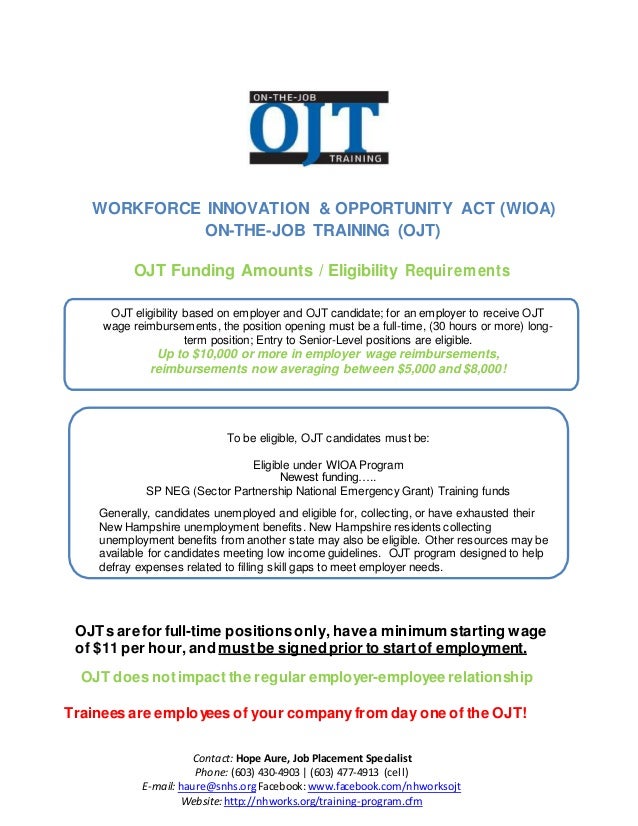 WIOA OJT Flyer - 2016 4.5.16