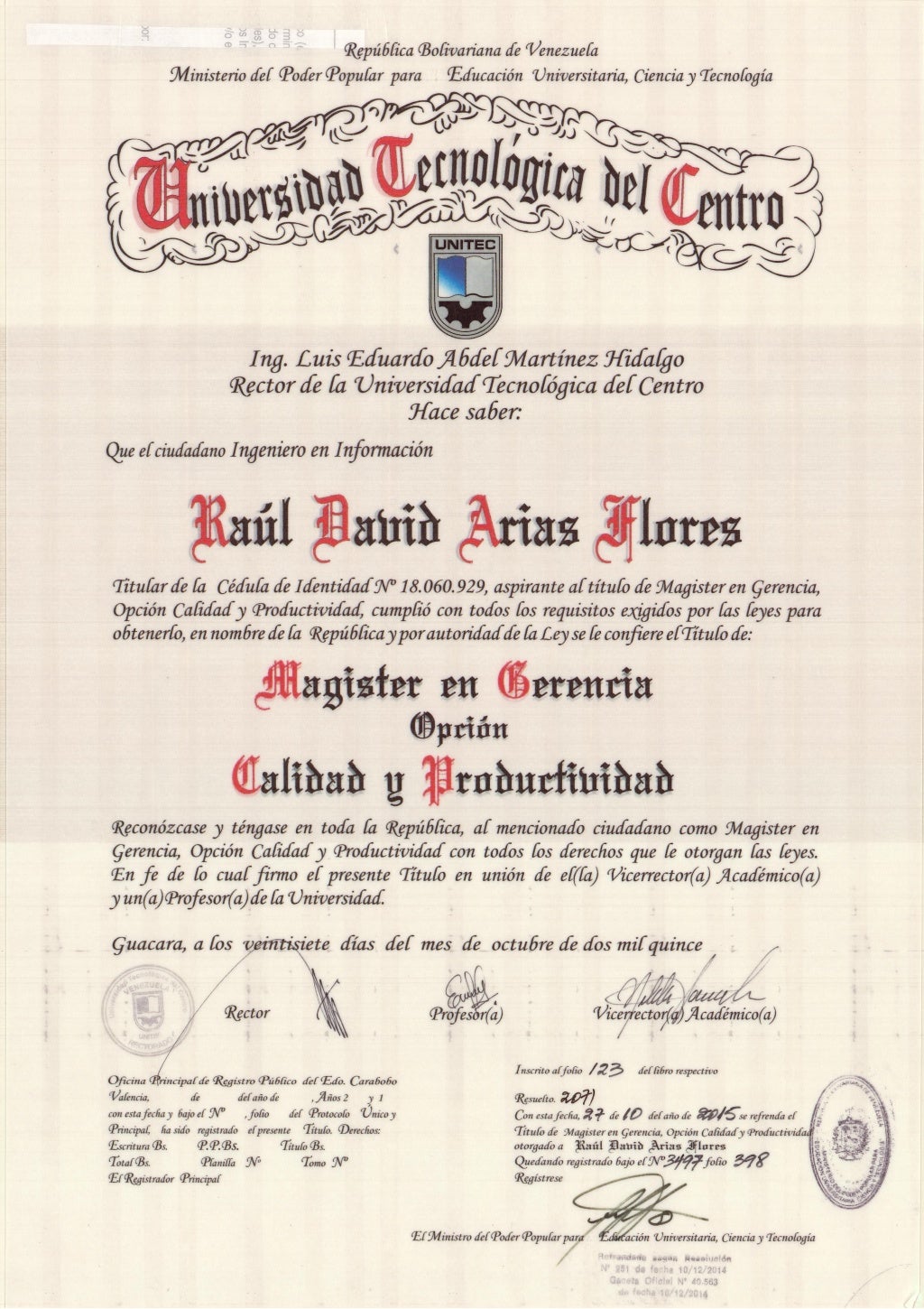 Master Management