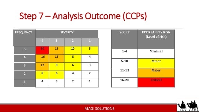 Haccp Likelihood And Severity Matrix – JNJLD
