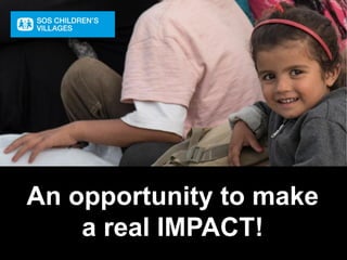 An opportunity to make
a real IMPACT!
 
