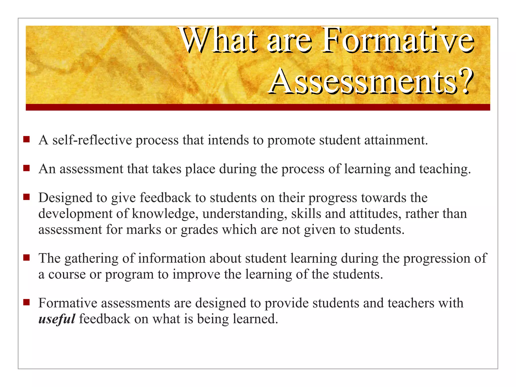 Formative Assessment | PPT
