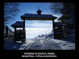 INTRARE IN SCHITUL DANIIL SIHASTRUL –STRAJA-SUCEAVA 
