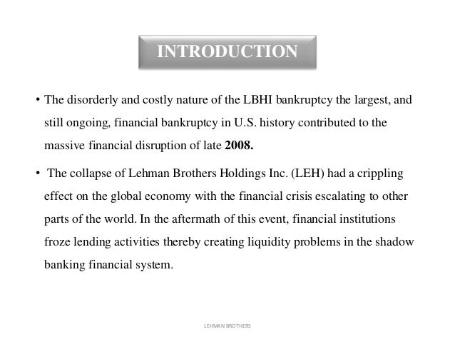 Lehman Brothers Bankruptcy