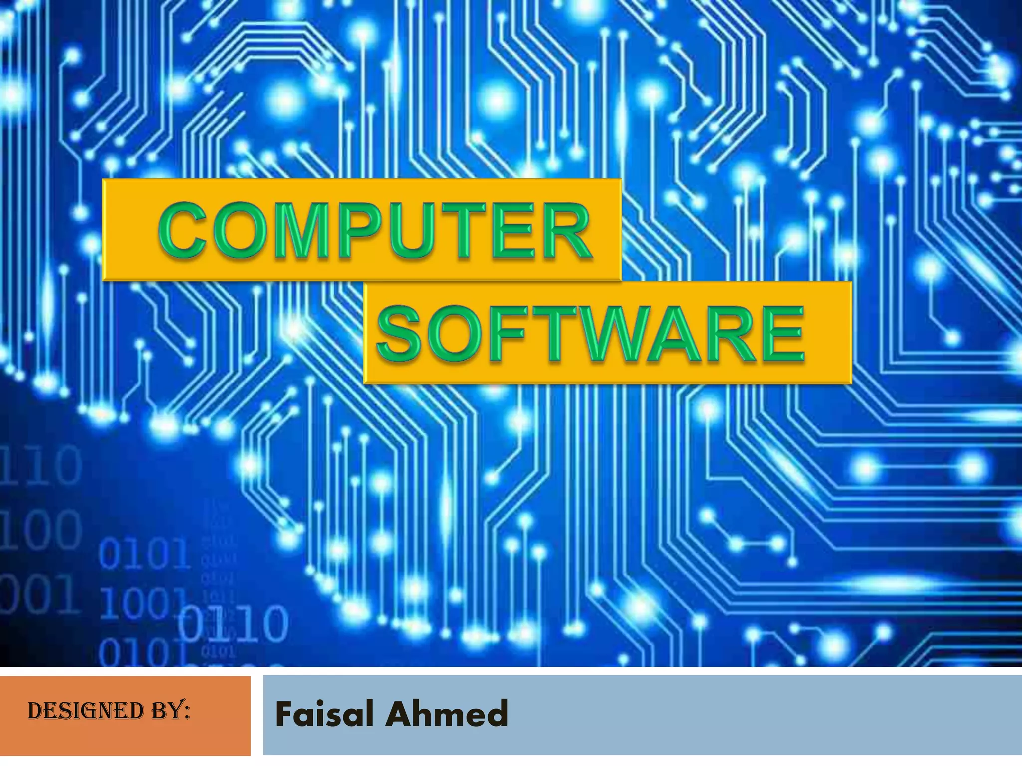 Computer Software introduction | PPT
