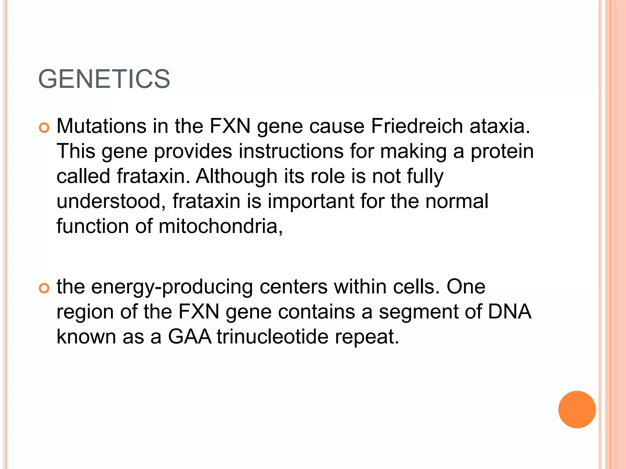 Friedreich S Ataxia Pptx