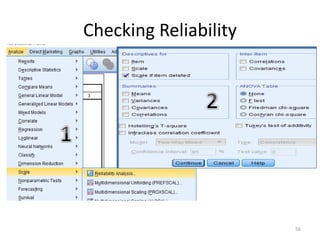 Checking Reliability
56
 