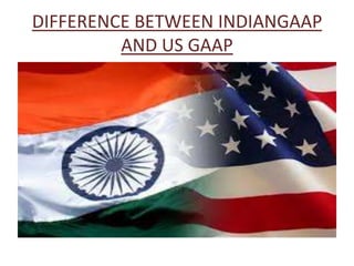 DIFFERENCE BETWEEN INDIANGAAP
AND US GAAP

 