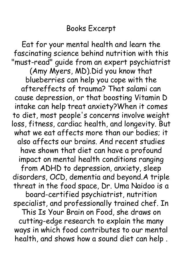 FA ONLINE// This Is Your Brain on Food An Indispensable Guide to the