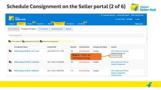 Schedule Consignment on the Seller portal (2 of 6)
Step 2 - Click on
‘Schedule Drop’
 