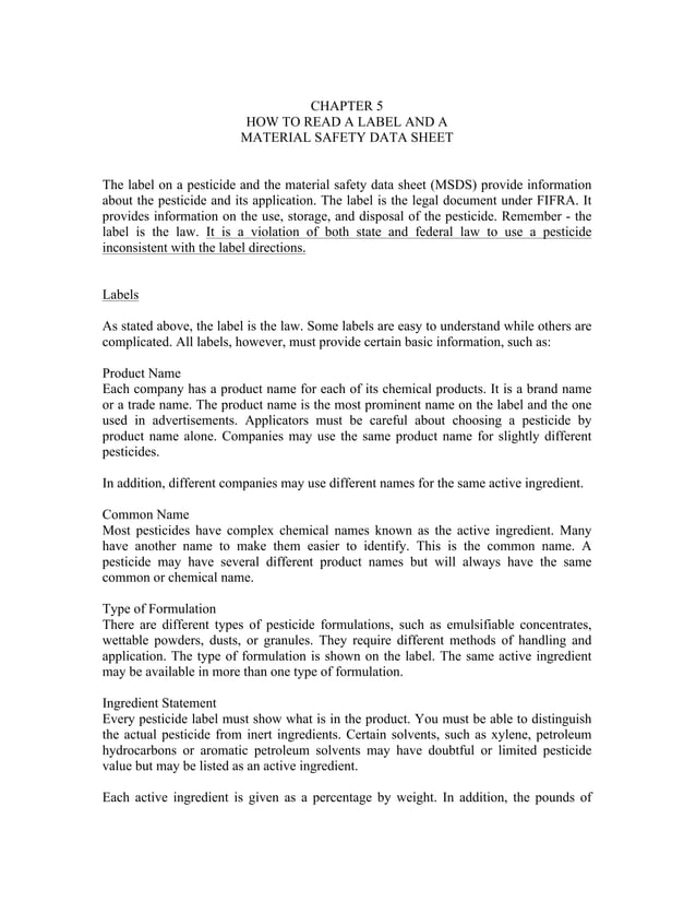 Pest Control Study Guide