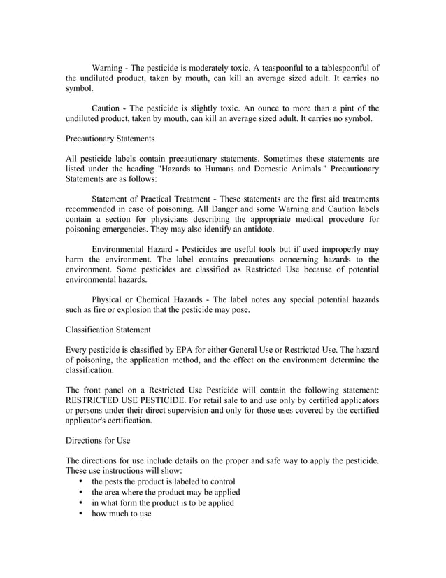 Pest Control Study Guide