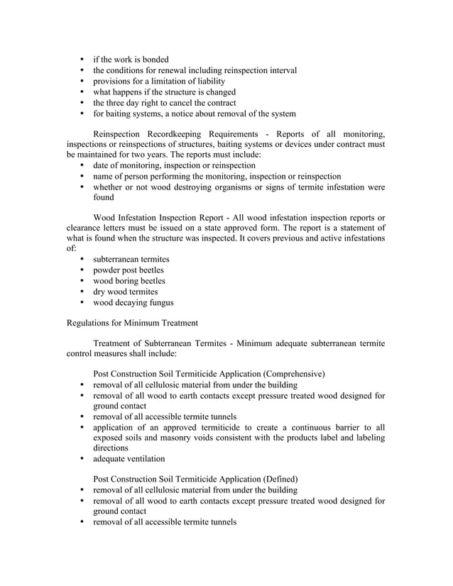 Pest Control Study Guide