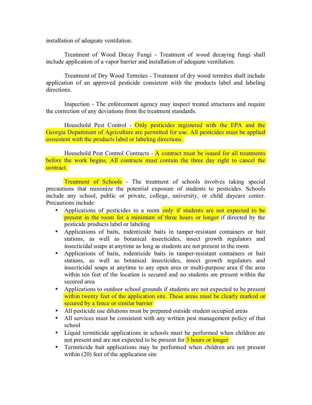 Pest Control Study Guide