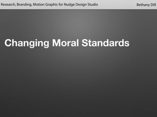 Changing Moral Standards
Bethany DillResearch, Branding, Motion Graphic for Nudge Design Studio
 