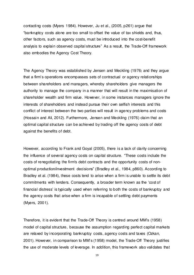 Phd thesis capital structure