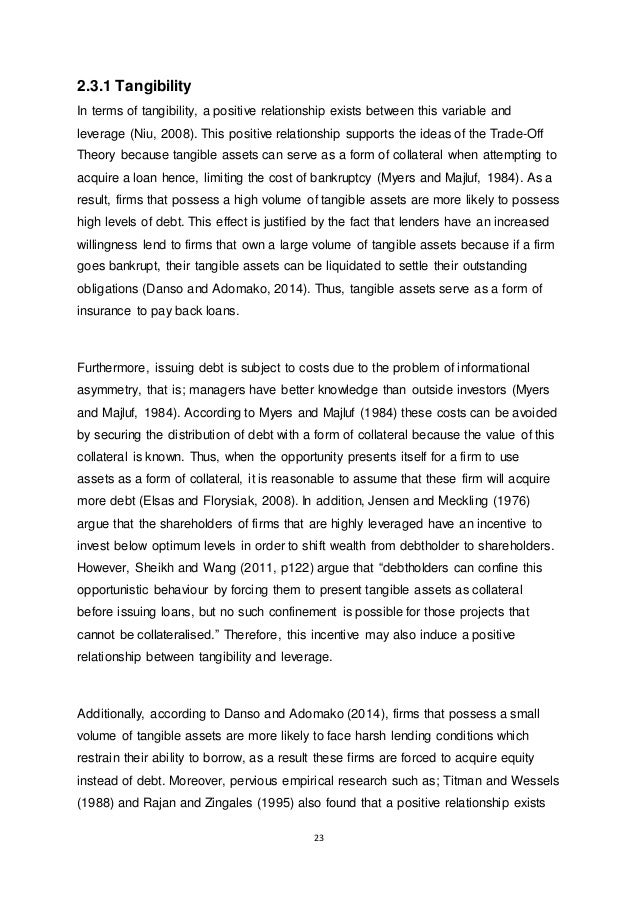 Phd thesis on capital structure