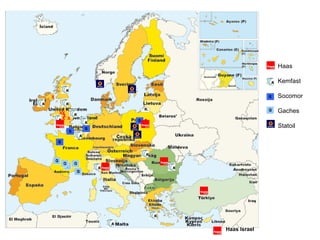 Haas
Kemfast
Socomor
Gaches
Statoil
xxxx
x
Haas Israel
x
 