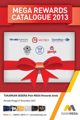 Katalog Promo Kartu Kredit Mega Visa 2013