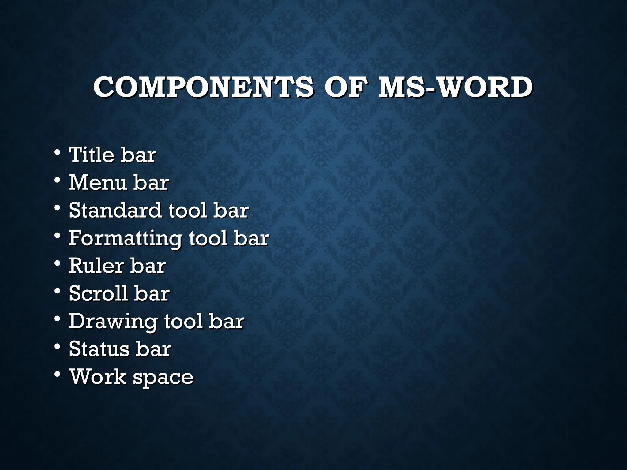 Talha rehman fa23 che 094 introduction to ms word ppt
