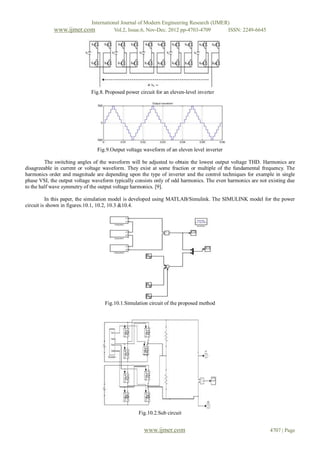A Single Phase Eleven Level Cascaded H-Bridge Multilevel Inverter for ...