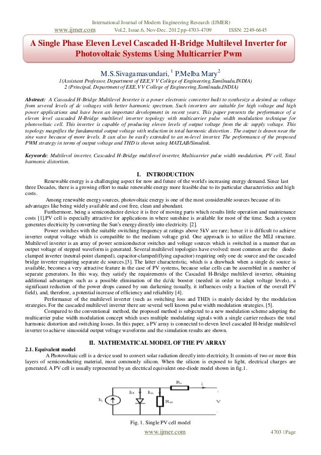 cascaded multilevel inverter thesis Control of cascaded multilevel inverter by using carrier based pwm technique and implemented to induction motor drive in this thesis both triangular and u-type. cascaded multilevel inverter thesis Control of cascaded multilevel inverter by using carrier based pwm technique and implemented to induction motor drive in this thesis both triangular and u-type.