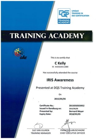 IRIS Awareness Course