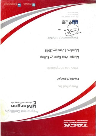 Morgan Asia Synergy Selling Certificate