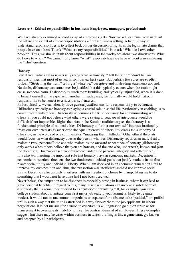 business ethics essay essay report