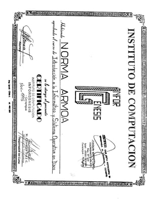 Diploma, Certificates, recommendations