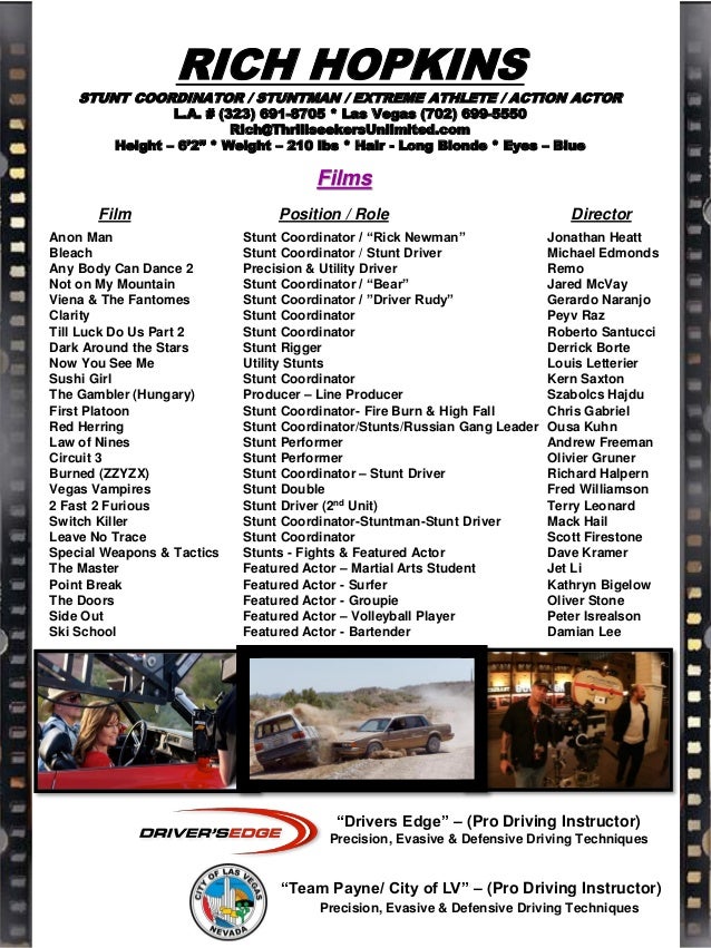 rich hopkins resume 2017