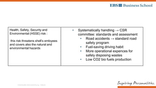 Risk Management @ Royal Dutch Shell Plc. | PPTX