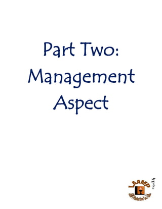 Page14
Part Two:
Management
Aspect
 